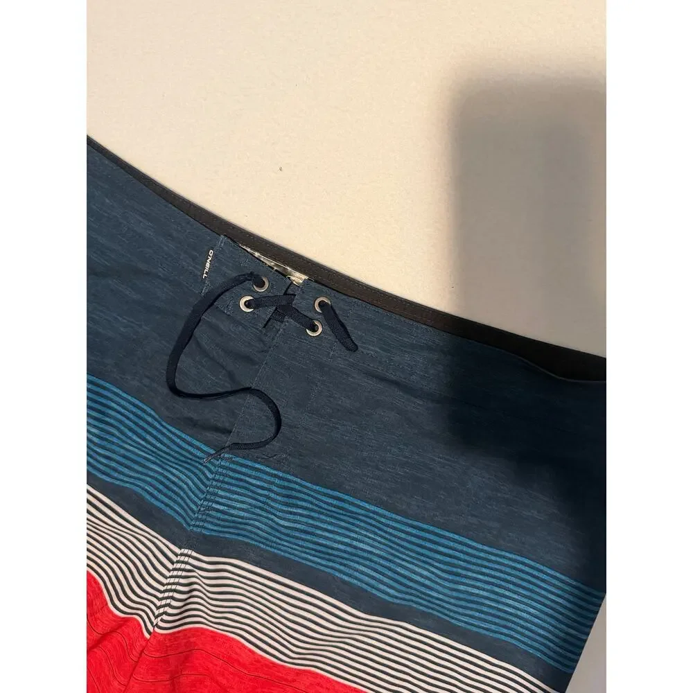 O’Neal hyperfreak heist red & white & blue  boardshorts